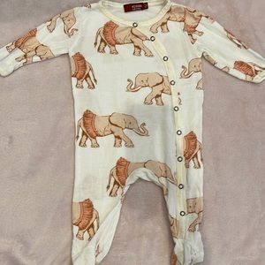Milkbarn elephant tutu footie pajama